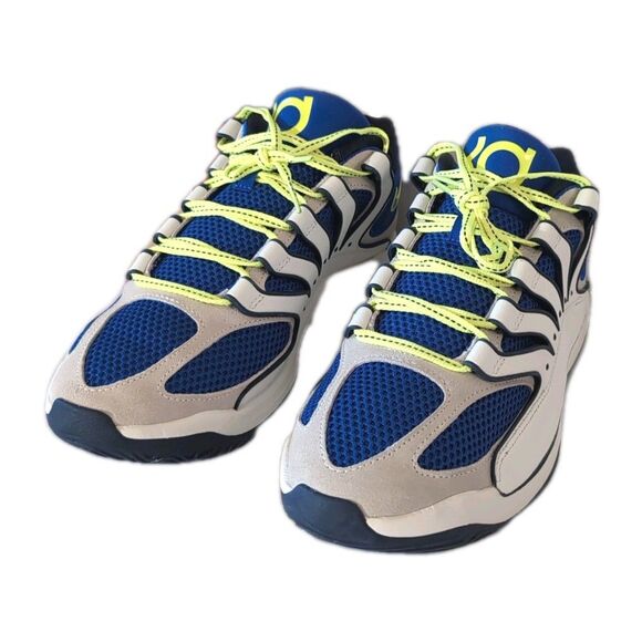 Nike KD18 "Smart City" basketball shoes Hyper Royal/Neon Yellow/Sail Size 10.5 - Picture 2 of 16